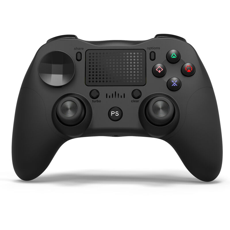 

Controlador de juego inalambrico BT Gamepad Mango de juego ergonomico con panel tactil Joysticks dobles 600mAh Bateria de litio Negro, Negro,