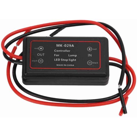 Controlador de luces diurnas DRL con relé, IP65, resistente al agua, ABS, rojo, 18AWG, 10A, 12-30V para coche, SUV, furgoneta y remolque.