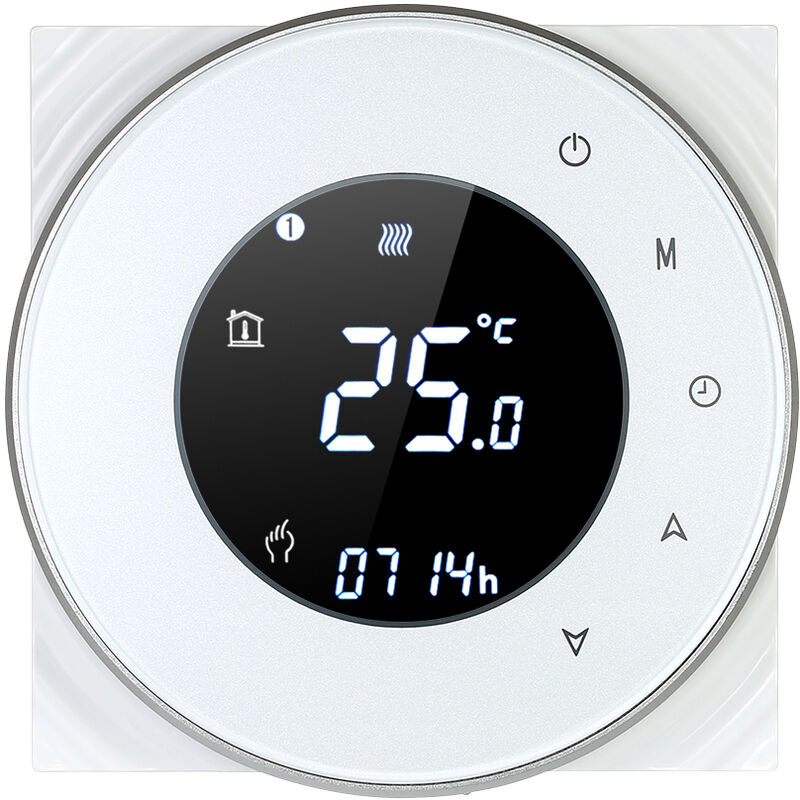 

Controlador de temperatura del termostato de calefaccion electrico programable 16A,blanco