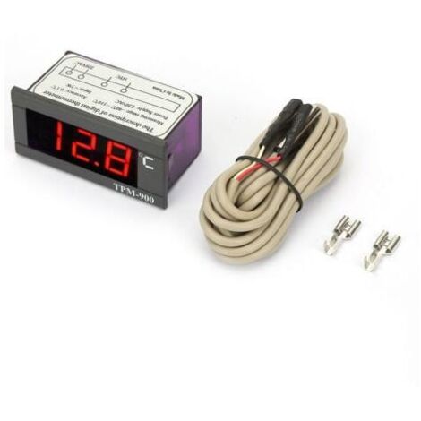 Controlador de temperatura digital TPM-900 de 220 V con pantalla LED, termostato y sensor