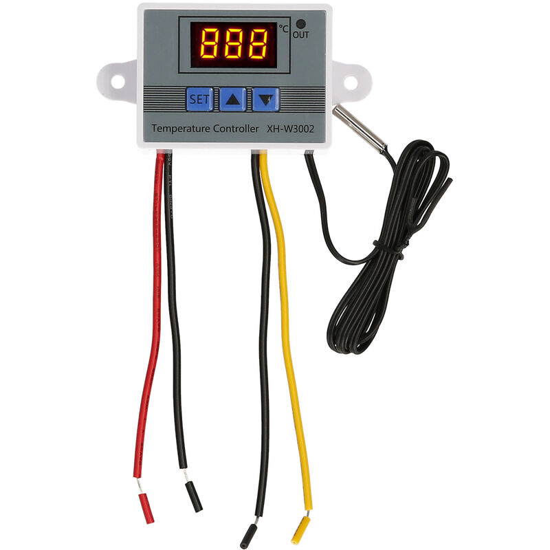 

Controlador de temperatura electronico Pantalla LED Modulo de termostato Interruptor de modulo de control de temperatura con sonda NTC impermeable