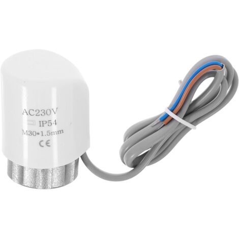 Controlador de temperatura inteligente para calefacción, termostato eléctrico, insertable con programación y control de temperatura interior normalmente cerrada.
