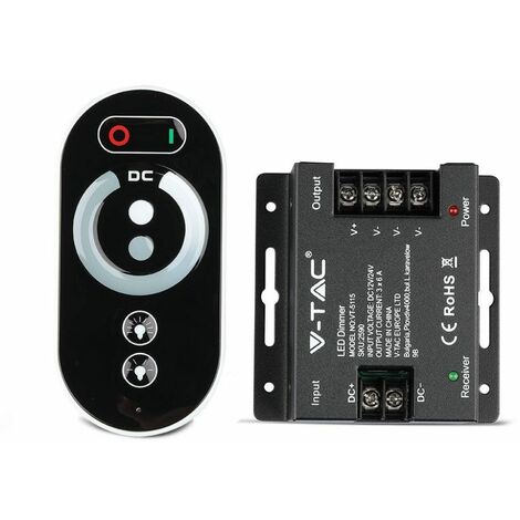 Controlador de tira LED regulable V-TAC con control remoto táctil