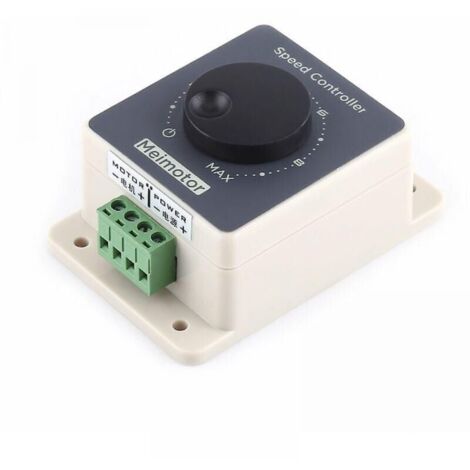 Controlador de velocidad de motor de 12 V, controlador PWM, modulador de ancho de pulso de 10-60 V CC, 20 A, carcasa impermeable.