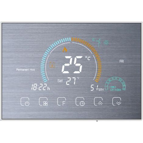 Controlador de velocidad de ventilador de 4 canales, controlador de temperatura de computadora con luz LED azul