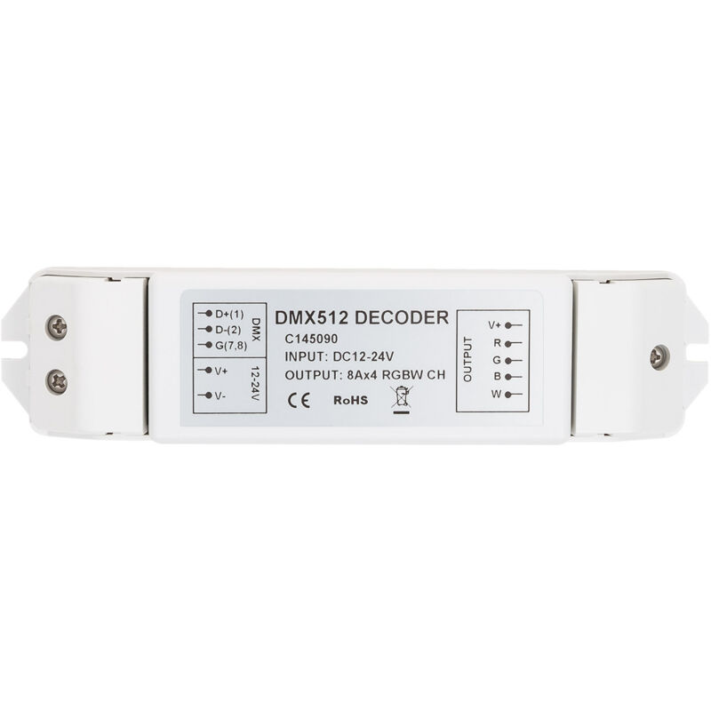 

Controlador RGBW DMX512 Decoder 4 Canales RGBW - RGBW