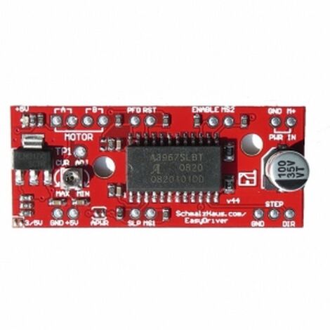 Controlador EasyDriver V4.4 para motores paso a paso  A3967 compatible Arduino