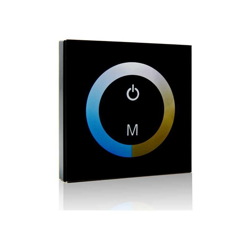 

Controlador Empotrable Táctil Tira LED Duo (Blanco Frío-Cálido) 12-24VDC ► 144/288W (TB-TOUCH-MB02)