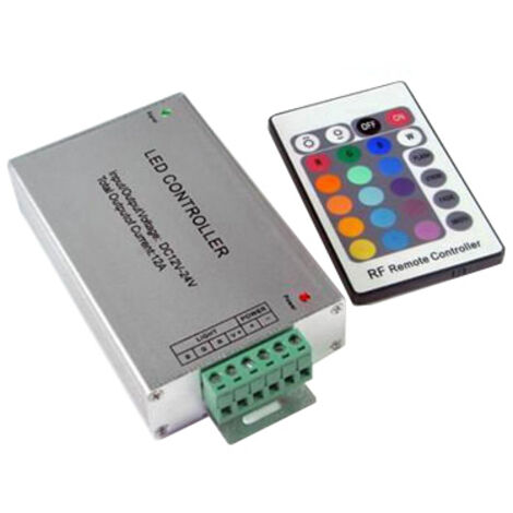 Controlador para tiras de LED RGB con mando a distancia