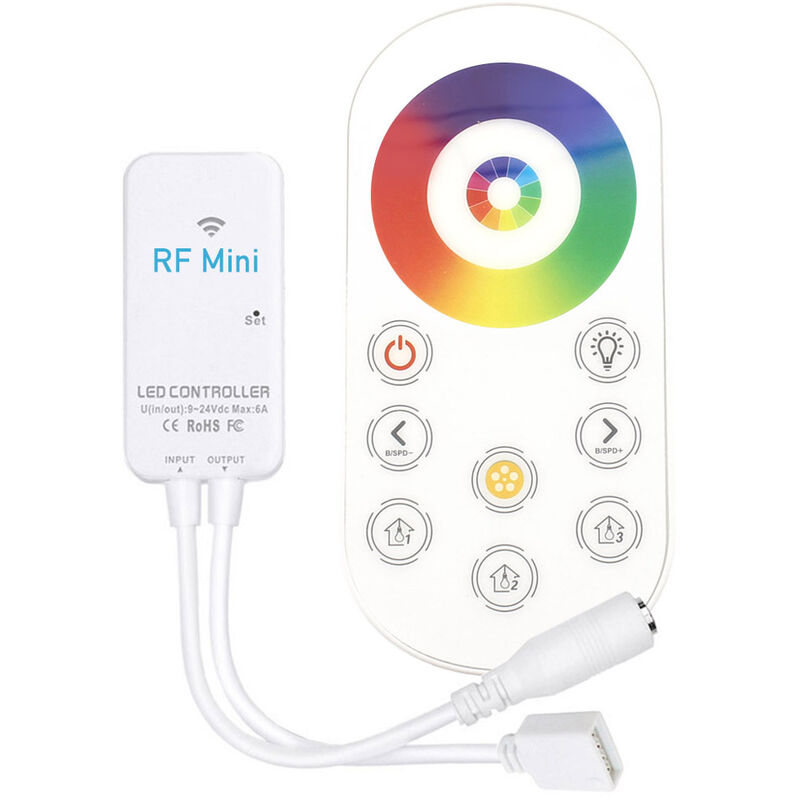 

Controlador RF Mini tira LED RGB+CCT + mando