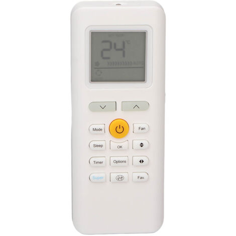 Controlador RG70A BGEF compatible con los aires acondicionados Midea RG70A, RG70E, RG70C y RG709C1.