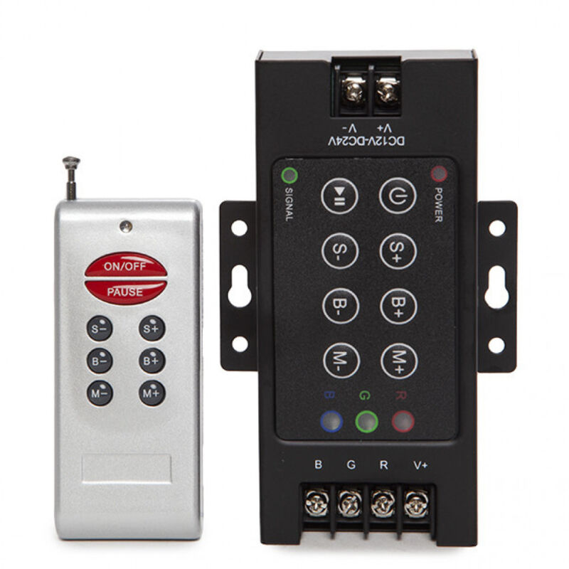 

Controlador RGB Rf 24VDC ► 576W Mando a Distancia (HZ-RF24VDC-576W)