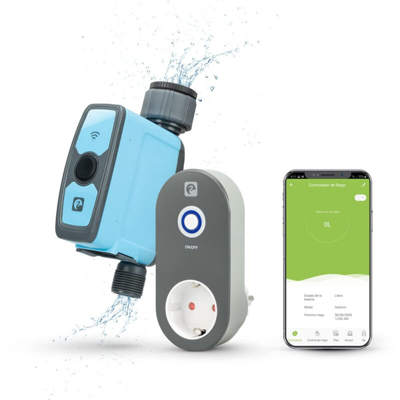 Contrôleur d'Arrosage Intelligent WiFi Garza Bleu
