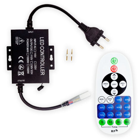 Controlador Tira Led 230v Monocolor Con Mando 1251581