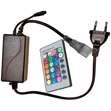 CONTROLADOR TIRA LED MATEL 230V RGB 24FUNCIONES