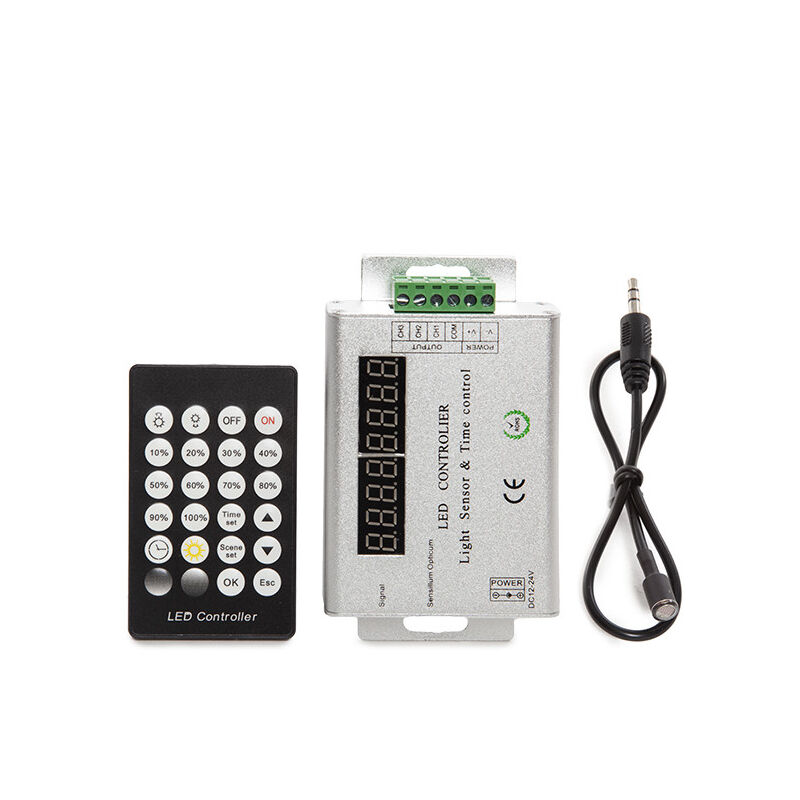 

Controlador Tira LED Sensor Crepuscular/Temporizador 12-24VDC ► 144/288W (TB-LK-TIME)