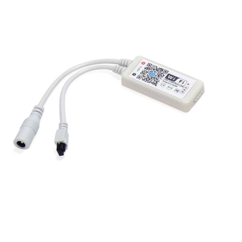 IluminaShop - Controlador WiFi para Tiras LED RGB 192W 12/24VDC compatible con Google Home y Alexa