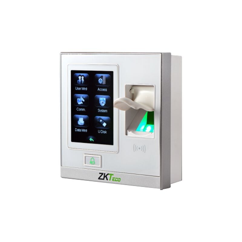 Contrôle d'Accès et Présence - Empreintes, carte em et clavier - 1.500 enregistrements / 80.000 registres - tcp/ip, usb, RS485, Wiegand et Relay