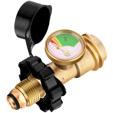 Contrôle de niveau de gaz propane – Construction laiton massif – Compatible réservoir POL LP et flexibles régulateurs QCC1 – Facile à installer