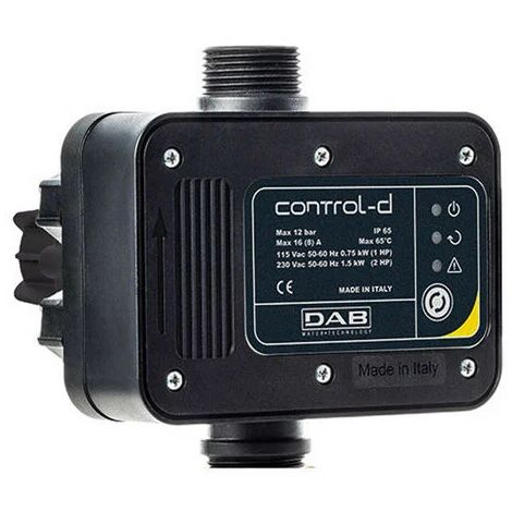 Contrôle de pression DAB CONTROL-D 1,5 kW – Protection pompe manque d'eau – Démarrage/arrêt automatique – Réarmement automatique
