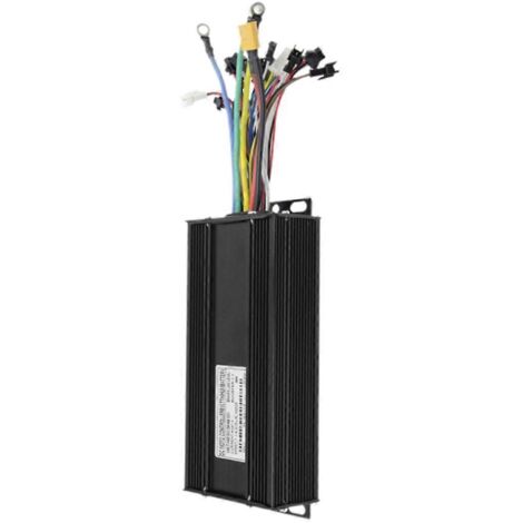 Contrôleur 45A pour vélo électrique 3 modes (36V/48V/52V), 15 chambres à air, noir