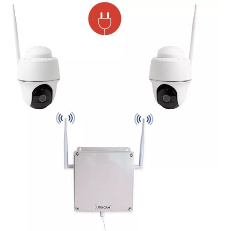 Caméra Surveillance extérieure IP 4G HD 5MP + Carte SD 128G + Lecteur