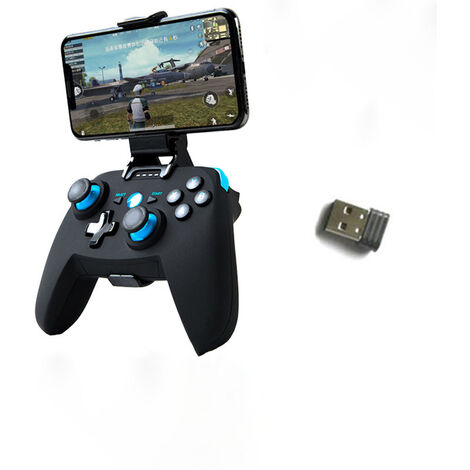 Contrôleur Android/PC/PS3, manette de jeu Android pour téléphone portable Bluetooth, manette de jeu sans fil 2.4G pour PC/PS3/TV, poignée de jeu à double vibration