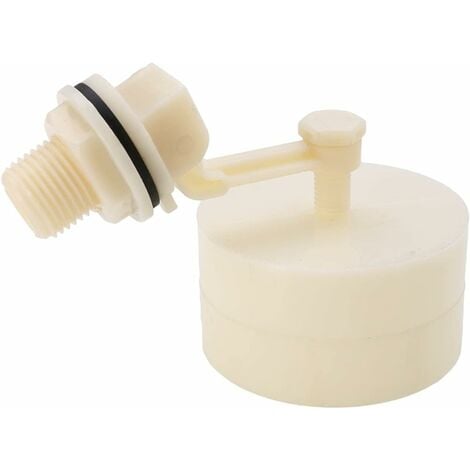 Contrôleur automatique de niveau d'eau port fil robinet à flotteur de commande de niveau d'eau de robinet à flotteur ABS for l'outil de vanne de régulation de la piscine de la tour de la tour sol 1/2" Fontainebleau