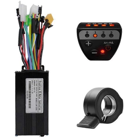 Contrôleur brushless 36V/48V 26A, indicateur LED G20 + kit d'accélérateur 130X