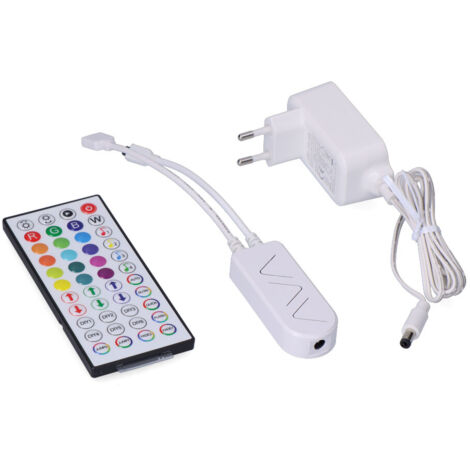 Contrôleur + Contrôle + Transformateur Pour Bande Led Rgb 31933