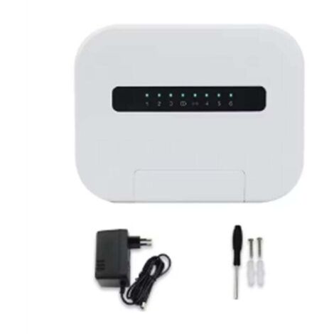 Contrôleur d'arrosage intelligent d'intérieur Tuya WiFi à 6 stations, système d'irrigation à distance par téléphone pour prise UE A