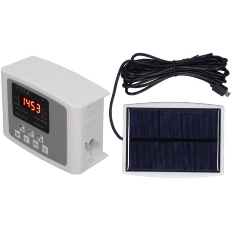 Contrôleur d'arrosage, Pompe Unique à énergie Solaire USB chargeant Le système d'arrosage Automatique des Plantes 10 mètres de Tuyau d'eau pour parterres de Fleurs