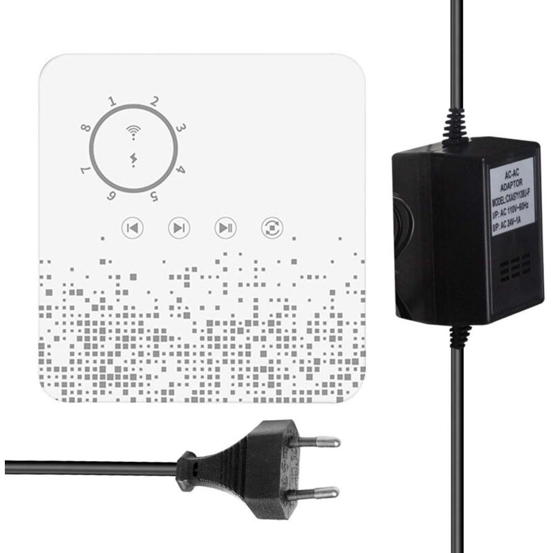 Contrôleur d'arrosage WiFi Tuya Minuterie d'irrigation intelligente 8 zones Appareil d'arrosage automatique sensible à la météo Compatible avec Alexa