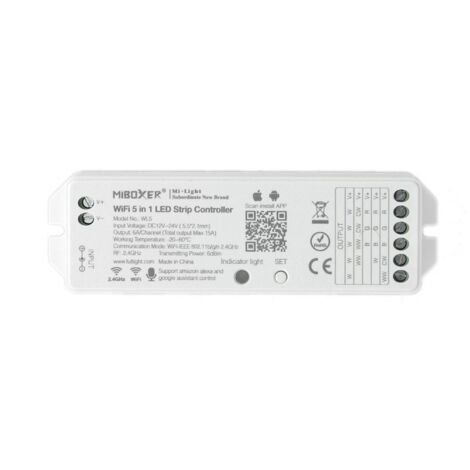 Contrôleur de bande LED 5in1 12v/24v 15amax 2,4ghz Wl5