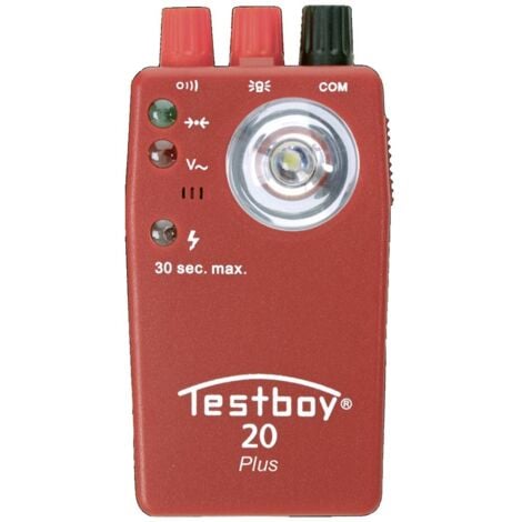 TESTBOY 20 TESTEUR DE CONTINUITÉ OPTIQUE 0-20 OHM ACOUSTIQUE 0-250 OHM