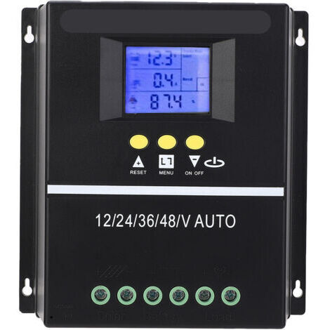 Contrôleur de charge solaire 12V 24V 36V 48V Batterie photovoltaïque Régulateur de panneau MPPT auto-adapté Système d'alimentation domestique 80A,DUBUNS