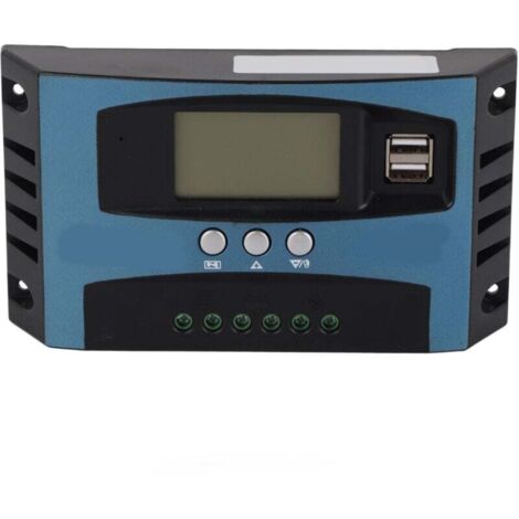 Contrôleur de Charge Solaire MPPT Intelligent 40A 12V 24V avec Écran LCD et Décharge 10A