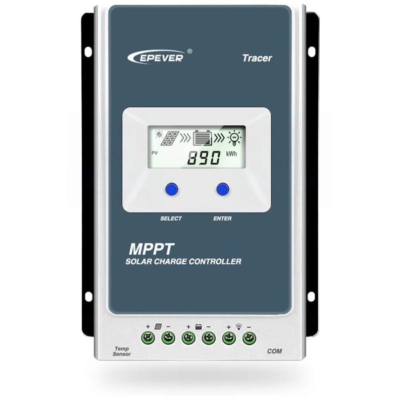 Contrôleur de charge solaire MPPT Tracer AN Series 10A/20A/30A/40A avec 12V/24V DC Identification automatique de la tension du système(30A)
