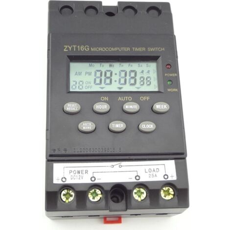 Contrôleur de commutateur de contrôle de temps ZYT16 micro-ordinateur intelligent minuterie d'alimentation d'éclairage public 220v