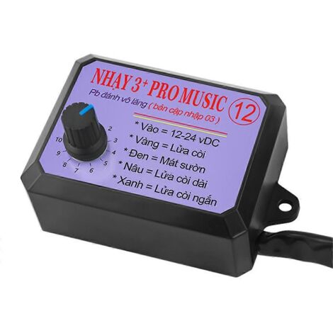 Contrôleur de klaxon électronique musical 12V-24V à 12 sons + klaxon Pro