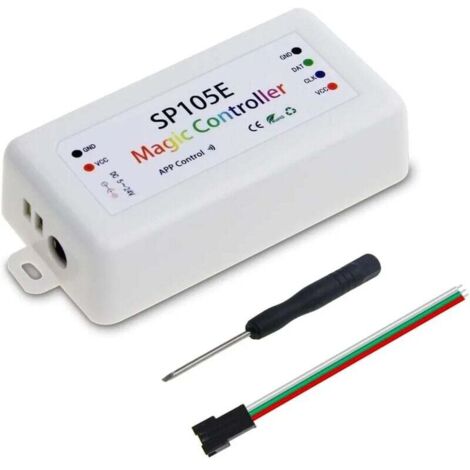 Contrôleur de lumière LED sans fil Bluetooth Magic Dream couleur iOS Android DC5 V  24 V Idéal pour WS2811 WS2812B WS2801 SK6812 adressable LED bande Pixel Module