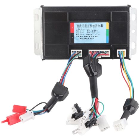 Contrôleur de moteur de vélo électrique, onde sinusoïdale, faible bruit, sans balais, 48V-72V, 1500W