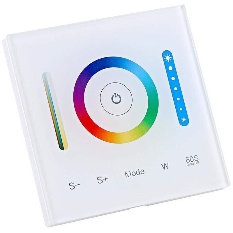Contrôleur de panneau tactile mural Contrôleur de gradateur pour rgb rgbw rgb + cct Dimmable couleur changeante led bande d'éclairage bouton tactile