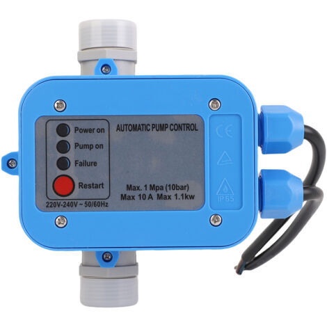 Contrôleur de pompe automatique, unité de contrôle automatique de l'eau, interrupteur électronique, accessoires de maison étanches IP65