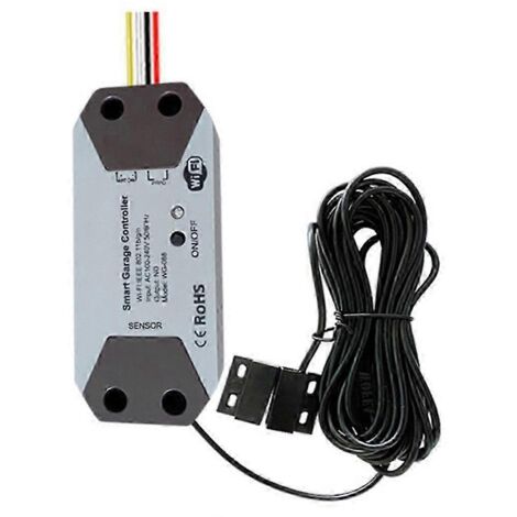 Contrôleur de porte de garage Tuya WiFi, interrupteur de porte intelligent, compatible avec l'application Tuya pour la maison connectée.