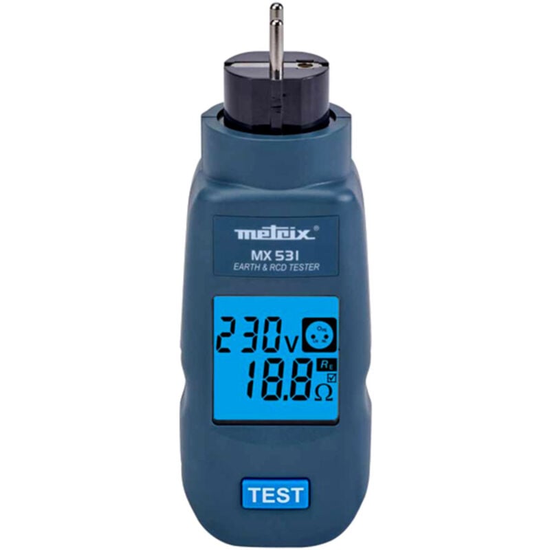 Chauvin Arnoux - Contrôleur de prise électrique Tests de terre & rcd 30 mA - MX531 - Metrix