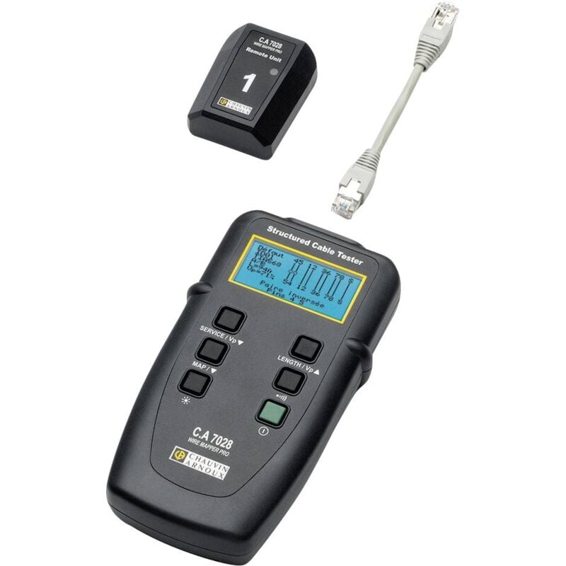 Testeur de câbles P01129501 Chauvin Arnoux c.a 7028 réseau, télécommunication R535031