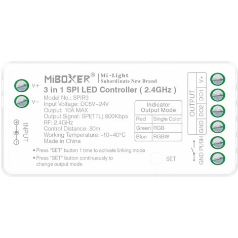 Contrôleur de ruban LED SPI / IC - Monochrome - RGB - RGBW -