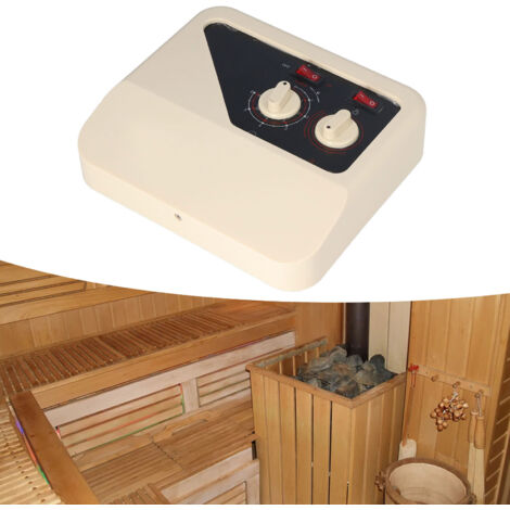 [Contrôleur de Sauna] Contrôleur de Température Stove avec Fil de Sondage et Coque PP, 380V, pour Poêles de 9 à 15KW