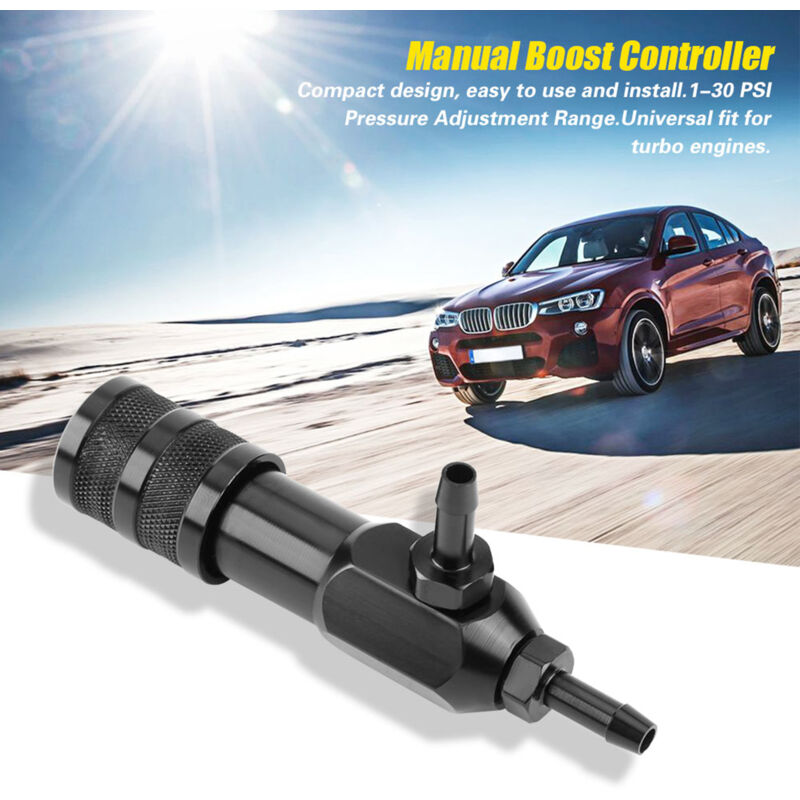 Treetalk - Contrôleur de suralimentation manuel à boucle fermée pour turbocompresseur réglable universel de voiture de 1 à 30 psi